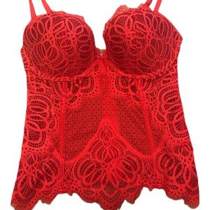Beautiful red lace corset - Victoria Secret